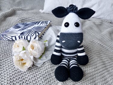 Spieluhr Zebra häkeln