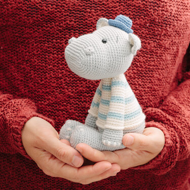 Häkelanleitung Nilpferd amigurumi