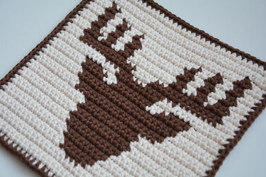 Deer Potholder Crochet Pattern - for beginners
