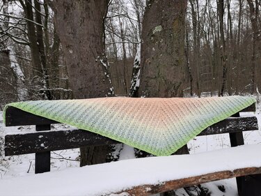 Cool Charly - Häkelanleitung flaches unisex Tuch