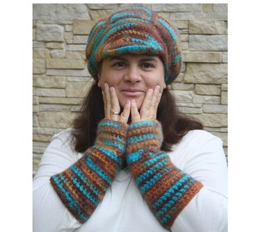 Häkelanleitung Gefilzte Armstulpen "Natalie"