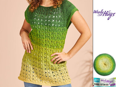 GESTRICKTE TUNIKA IN GRÜN - Stricken