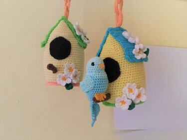 Bird House. Crochet pattern