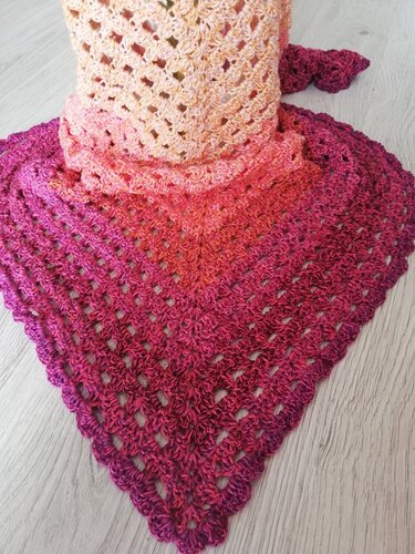 Pattern shawl "Spring" - Crochet