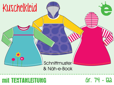 Kuschelkleid • Mädchen Gr. 74 -122 • E-Book und Nähanleitung