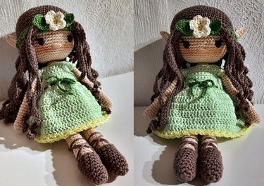 Häkelanleitung Puppe Elfie