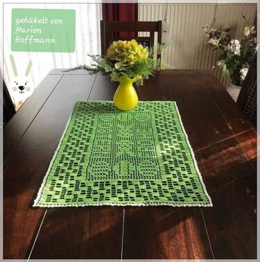 Tischläufer "Frohe Ostern" + Bonus Sofatischläufer - Bild 2