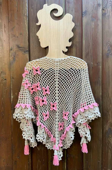 romantisches Sommertuch  "NICKYBlümchen" - Häkeln