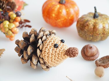 Häkelanleitung Kieferzapfen-Igelchen, PDF Datei