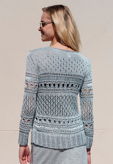 Strickanleitung Pulli Yasamin im Lochmustermix - Bild 3