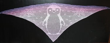 Shawl Pinguin Pepe Crochet Pattern