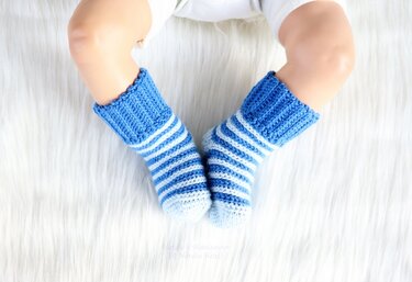 Baby- & Kindersöckchen im Stricklook (Gr. 0 M.- 4 J.) - Bild 3