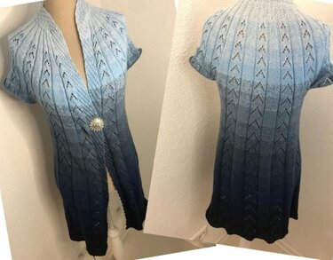 Strahlen Longjacke - Stricken