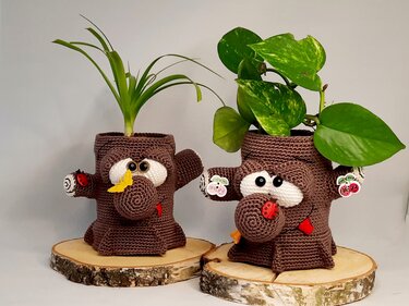 Crochet Pattern "Klaus" the tree jar final