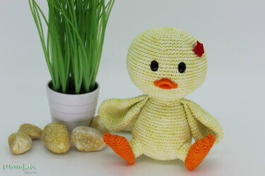 Kuschel Entchen, mini - Häkelanleitung