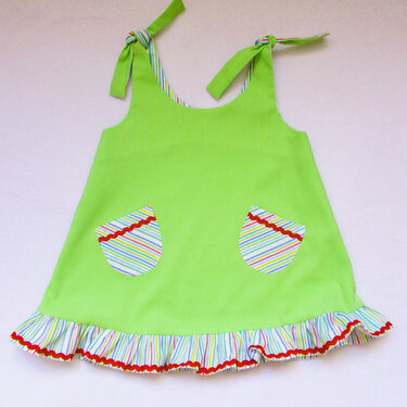 Sundress for baby girls and toddler,easy to make dress,sizes 3/6, 6/9, 9/12, 1T, 1,5T, 2T, 3T to fit 3 months to 3 years. - Sewing