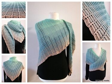 Saam   ein flaches unisex Tuch - Häkeln