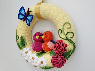Häkelanleitung Türkranz "Frühlingsgefühl"