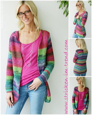 Strickanleitung für Damenweste | Strickjacke TROPICAL #5