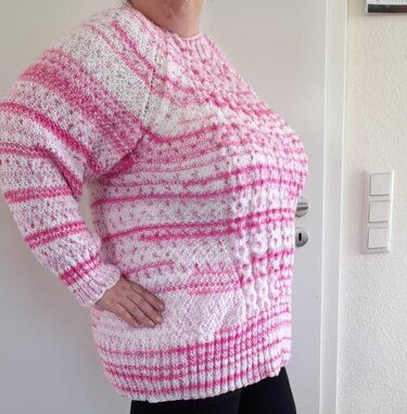 Anleitung RVO-Zopfmuster-Pullover "Kattegat" - Stricken