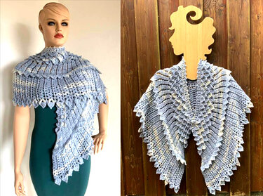 Tuch "Kristallflügel" - Häkeln