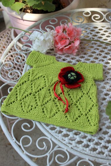 Doll Dress Knitting Pattern