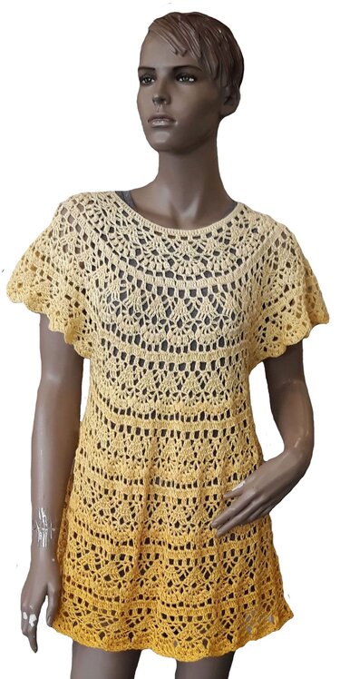 Häkelanleitung Kleid Johanna 2 Modelle Größe 32 bis 56 - Bild 3