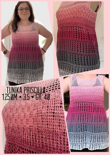 Priscilla - Shirt, Tunika, Kleid häkeln in allen Damengrößen- RVO - Bild 3