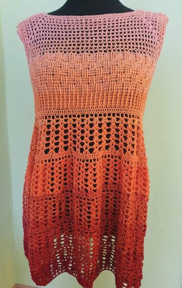 Priscilla - Shirt, Tunika, Kleid häkeln in allen Damengrößen- RVO