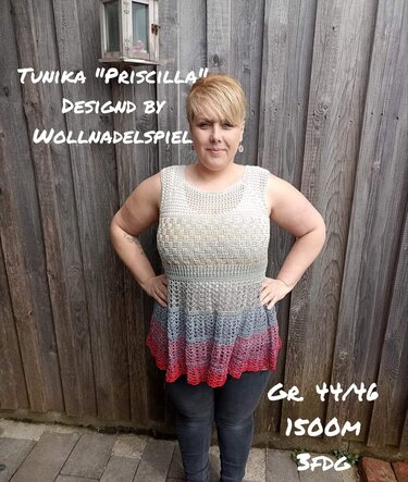 Priscilla - Shirt, Tunika, Kleid häkeln in allen Damengrößen- RVO - Bild 11