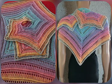 Tuch Chloe häkeln Schultertuch Halstuch