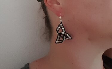 Keltischer Knoten 3D / Ohrring / Anhänger - Basteln