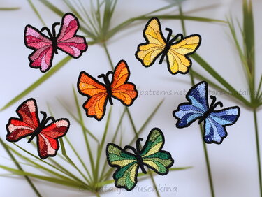 Häkelanleitung für Schmetterling mit 3D-Effeck