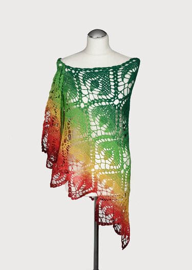 Crochet Pattern summer/spring shawl