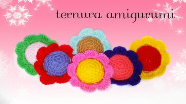 Pattern flower PDF english-deutsch- dutch ternura amigurumi - Crochet