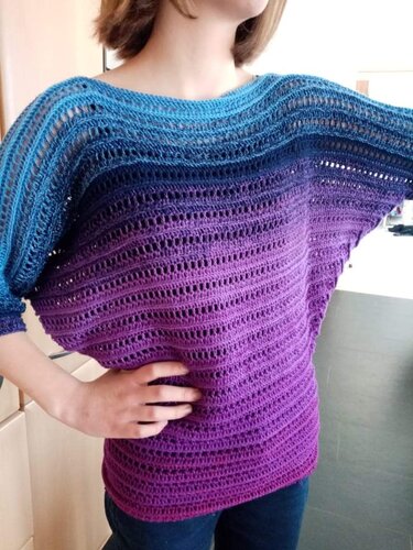 Fledermauspullover Dunja häkeln Pullover Fledermauspulli - Bild 10