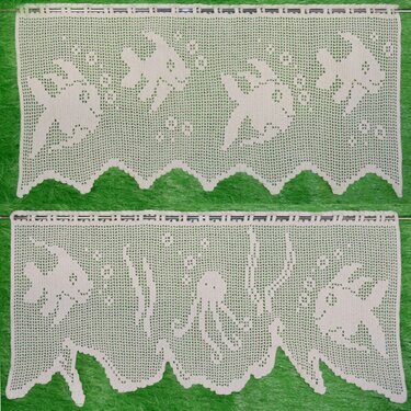 gehäkelte Fischgardinen - Häkeln