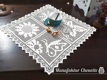 2x Deckchen - 4 Jahreszeitenkollektion - Häkeln