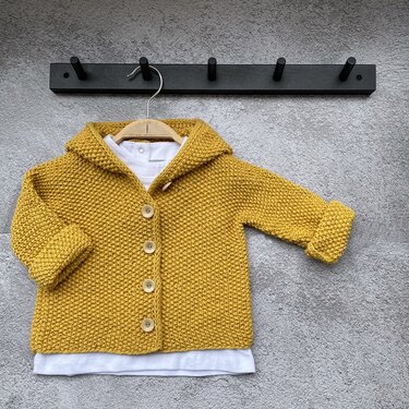 Strickanleitung Kapuzenjacke ALINA Größe 68 - 104 - Stricken