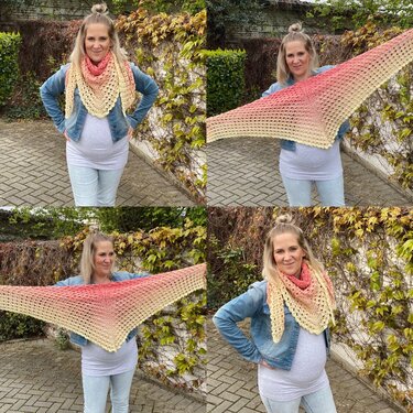 Häkelanleitung Dreieckstuch "Tausendengel"