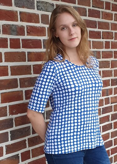 Maja Women’s Jersey Shirt – Basic Tee with 4 Sleeves EU 34–50 / US 4–20 - Sewing