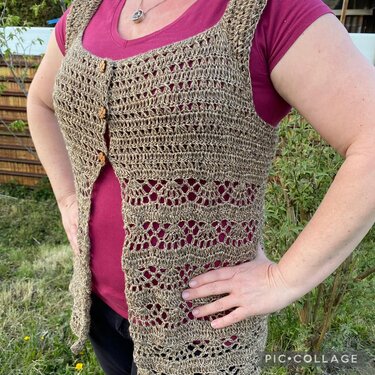 Abendsonne-Eine Weste der besonderen Art - Häkeln