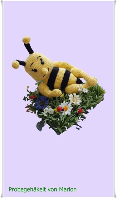 Biene Sunny , Häkelanleitung