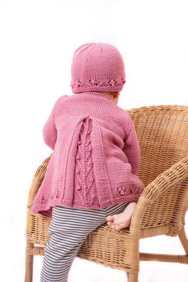 Strickanleitung Babyset Theresia Strickjacke und Mütze (Gr. 62 - 92)