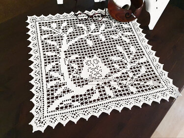 Deckchen mit Eule - Eulenkollektion - Häkeln