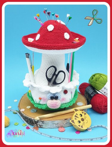 Häkelanleitung Helferlein Pilz