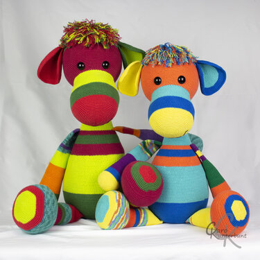 Fussel (groß) - Häkelanleitung von CaroKunterbunt