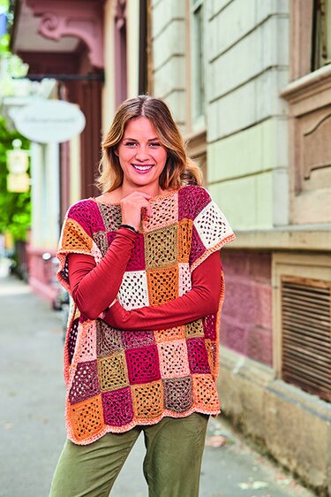 Patchwork-Cape Granny - Bild 2