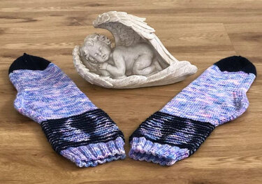 Socken "Wings" Illusionsstricken