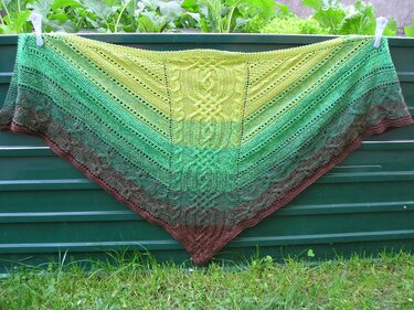 Strickanleitung Dreieckstuch "Irland"